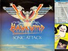 HAWKWIND sonic attack (1st uk press with merchandise sheet) LP EX/VG psych 1981
