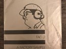 A Factory Sample FAC-2 Joy Division with Stickers Punk Cabaret Voltaire