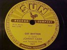 Johnny Cash - Get Rhythm / I Walk The Line - GREAT AUDIO - Sun 241