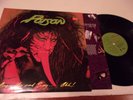 POISON 1988 open up say ah Banned cover LP heavy rock metal 80s glam hair bret