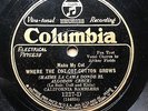 CALIFORNIA RAMBLERS -‘MAKE MY COT WHERE THE COT-COT-COTTON GROWS’ COLUMBIA 1227D