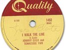 JOHNNY CASH Country 78 RPM Record. I Walk the Line/Get Rhythm