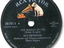 1959 RAY PETERSON Country Rock 78 RPM Record. The Wonder of You