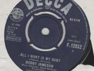 Bobby Jameson All I want is my baby Decca F.12032 VG