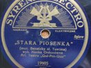 JPOLISH POLAND  78 RPM- hanka ordonowna- stara piosenka  - syrena electro 1930's