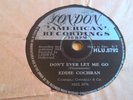EDDIE COCHRAN - C'Mon Everybody - IRISH PRESSING 78 RPM IRELAND