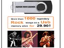 Mehr als 1000 Rock Hits für nur 29,90: Rock Legends auf USB-Sticks