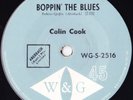 COLIN COOK 45:  BOPPIN' THE BLUES/HEY, PRETTY BABY AUSSIE W & G 2516 EX+/EX+ '65