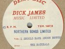 THE NATURALS**I SHOULD HAVE KNOWN BETTER**ACETATE**THE BEATLES**LISTEN TO IT