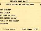 Jazz Reel To Reel Master Tapes-Chris Rayburn live 1961 at Left Bank NYC