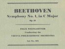 109gg.  Felix Weingartner - Symphony #1 in C (Beethoven) - Columbia Set 321 (3)