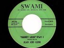 '60s SOUL/R&B Shouter JEAN & GENE Bandy Legs Pts. 1 & 2 SWAMI 34 VG++ HEAR NOW
