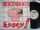 THE DESCENDENTS Enjoy  NEW ALLIANCE / RESTLESS NAR 029 1st Press LP w/insert KBD