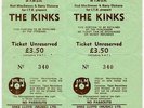 Kinks The Victoria Hall, Hanley 8/5/81 Ticket