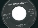 Rock instro tittyshaker The Carnations LONDON 9-5.267 Scorpion / Fireball mail ?