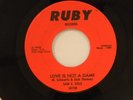 Sam E. Solo 45 TEARS KEEP FALLING / LOVE IS NOT A GAME ` Ruby VG+