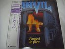 ANVIL-Forged In Fire JAPAN 1st.Press w/OBI POSTER Metallica AC/DC Iron Maiden