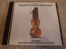 Edition David Oistrakh 1 Brahms Violin Sonatas  Richter - Le Chant Du Monde