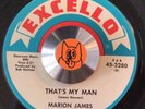 Norther Soul Mod RNB 45   Marion James   That's My Man   Excello   great shape