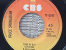 BRUCE SPRINGSTEEN - Cover Me / Im On Fire -  RARE COSTA RICA RADIO PROMO 45 EX+
