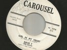 DOOWOP bw/ ROCKER- DAVE T & the DEL-RAYS-- GIRL IN MY HEART -HEAR -1964 CAROUSEL