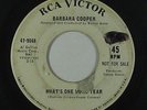 Northern Soul 45 - Barbara Cooper - What's One More Tear - RCA Victor - mp3