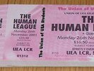 Human League The University of East Anglia Book of Tickets 2001