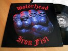 MOTÖRHEAD - Iron Fist LP OIS 1982 Bronze RED LOGO ++ RAR ++ Lemmy # Sodom