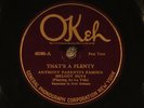 78 RPM --  Anthony Parenti's Famous Melody Boys, Okeh 40308, E-/V+ Jazz