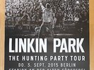LINKIN PARK 2015 BERLIN  -  orig.Concert Poster   ---   Konzert Plakat   A1