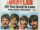 THE BEATLES - All You Need Is Love 45 Vinyl Capitol 5964 PIC SLEEVE VG+ ZT-04