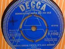 THE FAIRIES DONT THINK TWICE ITS ALL RIGHT ORIGINAL UK DECCA 45 DEMO