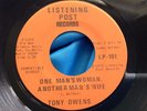 NM- 70's Soul 45 : Tony Owens   You Got To Pay The Price   Listening Post 101