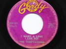 Northern Soul 45 TEMPTATIONS I Want A Love I Can See/Further You Look Less You