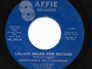 Funk 45 HENRY LOVE & NO. 1 EXPLOSION 186,000 Miles Per Second/Black Child RARE