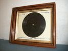 Framed E. Berliner 7 Inch 78 rpm Gramophone Record 1895 LaCzarine 66Y