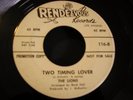 LIONS Two Timing Lover Feast Of The Beast Doo Wop Vocal Group Rock Promo 45 VG+