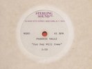 Rare FRANKIE VALLI 45 rpm ACETATE Record OUR DAY WILL COME + Bonus