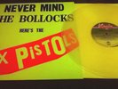 Sex Pistols ?– Never Mind The Bollocks RARE YELLOW VINYL re LP virgin