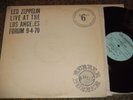 Led Zeppelin PRIVATE 2 LP Live @ the Los Angeles Forum 9-4-1970 EX Rubber Dubber