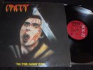 CANCER to the gory end Lp vinyl 1st press Vinyl solution Uk 1990