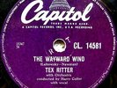 0033/ TEX RITTER-The wayward wind-Country-SUPER-Schellack-Schellackplatte