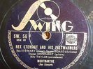 REX STEWART with DJANGO REINHARDT MONTMARTRE 78 rpm SWING