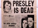 ELVIS PRESLEY OBITUARY Full Newspaper Daily Mirror 1977 UK Elvis Dead Cover Ex