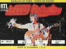 JOHNNY HALLYDAY TICKET DE CONCERT ORIGINAL VINTAGE PAVILLON DE PARIS 22 11 1979