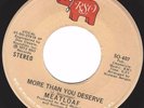 Meatloaf '73 Pre Bat Out Of Hell stock 45 More Than You Deserve Rare b/w Clapton