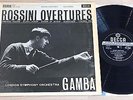 ROSSINI OVERTURES - PIERINO GAMBA, LSP - 1961 UK ED1 WBg SXL 2266 MINT