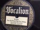 Vocalion 1121 Guitar Evangelist  - With My Savior I Shall Be1928 78 rpm  E