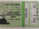 Pink Floyd - US Concert Ticket Stub 1980s Fort Worth, Texas