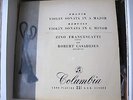 Zino Francescatti - Robert Casadesus -  33CX 1111 blue/gold label Uk.original